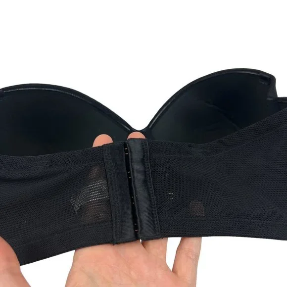 Lively Jet Black Lightly Padded No Wire Strapless Bra - Picture 6 of 6